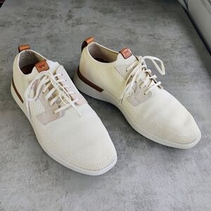 Wolf & Shepherd Swiftknit Derby Shoes Mens 7 Women 9 Ivory Knit Mesh Lightweight